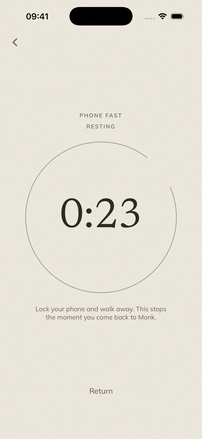 Ordinary phone fast in progress